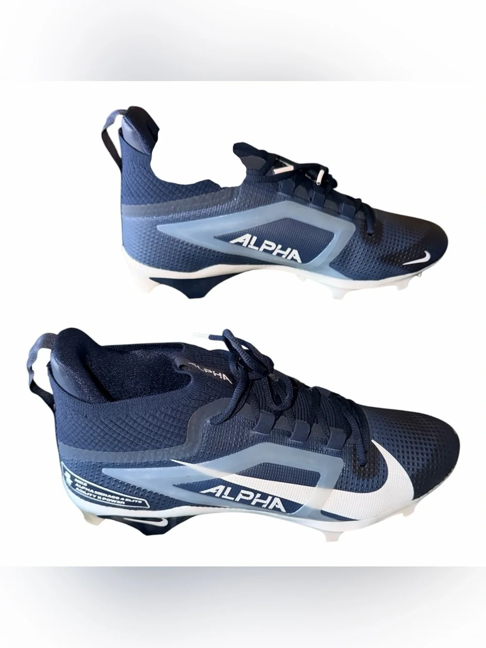 NEW Nike Alpha Menace Elite 4 Football Shoe - Agility X Power Mens Size 13 Blue